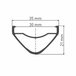 DT Swiss HX 1700 Spline LS - Endubikes -Bicicletas Tienda DT Swiss HX 1700 Spline LS perfil