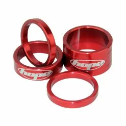 Espaciadores De Dirección HOPE - Endubikes -Bicicletas Tienda Espaciadores direccion rojos