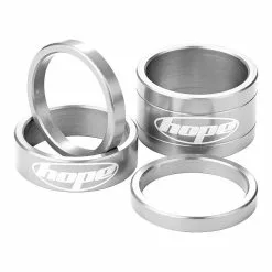 Espaciadores De Dirección HOPE - Endubikes -Bicicletas Tienda Pack espaciadores Hope plata