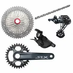 Grupo Shimano SLX 12V Con Cassette Sunrace 11-50!! 9 Grupo Shimano SLX 12V Con Cassette Sunrace 11-50!! -Bicicletas Tienda SLX PLATA