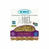 Cadena Kmc X10 El Light 114 Eslabones 10V. Oro -Bicicletas Tienda cadena kmc x10 el light 114 eslabones 10v oro