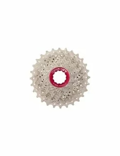 Cassette Sunrace Aluminio Metal Rojo 10V