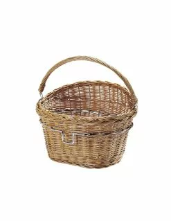 Cesto Delantero Klickfix Mimbre Con Aro 40X30X31