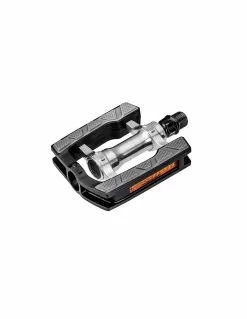 VP Components PEDALES VP PASEO C/REFLECTANTE (ALU+RESINA)NEGRO/GRI